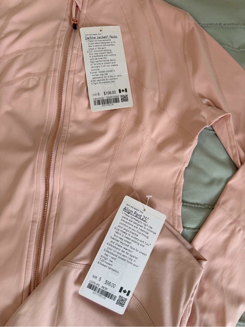 Lululemon Define Jacket + Align Pant Set — Size 6 — NWT - Picture 3 of 3
